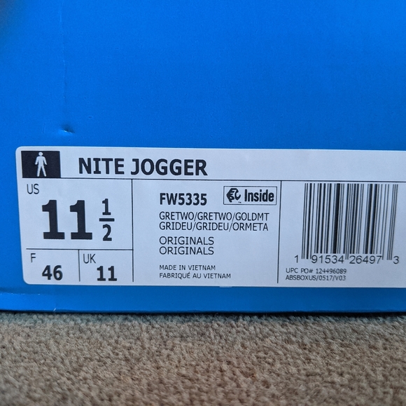 (SOLD) Adidas Nite Jogger Gold Metallic - Picture 5 of 5